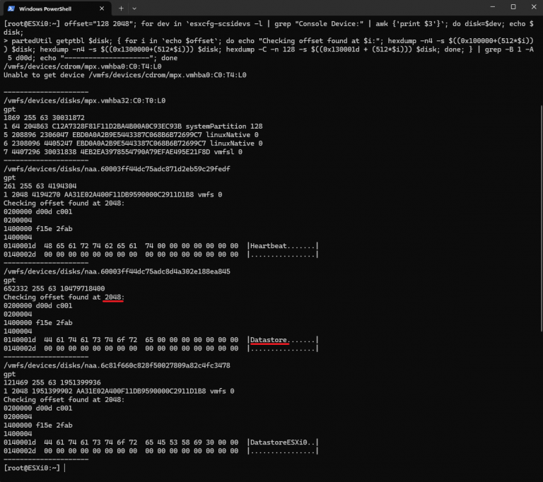 Recover an accidentally deleted VMFS Datastore (vSphere version 8) - IT ...